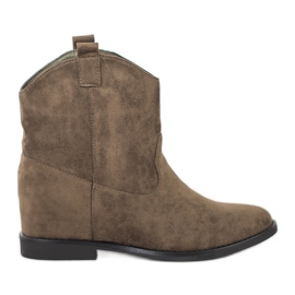 SHELOVET Meleg cowboy csizma ék khaki zöld SHELOVET Meleg cowboy csizma ék khaki zöld