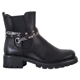 Super Me Öko bőr dolgozók fekete Super Me Öko bőr dolgozók fekete