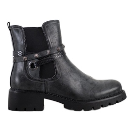 Super Me Öko bőr dolgozók fekete