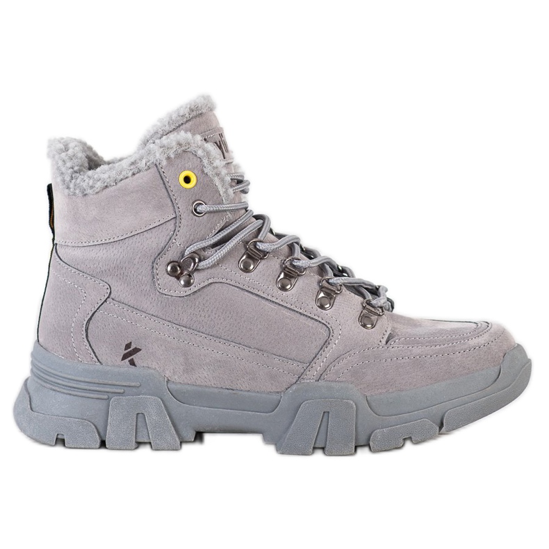 Kylie Trapperek Báránybőrrel szürke