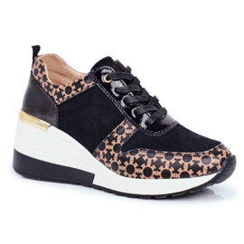 S.Barski Női sportcipők Cipők Fekete -fehér Metronus bézs aranysárga