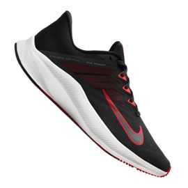 Nike Quest 3 M CD0230-004 futócipő fekete piros szürke