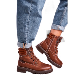 Női barna meleg munkások Trappers Timber Női barna meleg munkások Trappers Timber