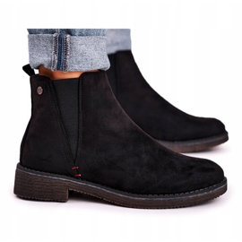 Klasszikus női Jodhpur csizma Suede Black Heather fekete Klasszikus női Jodhpur csizma Suede Black Heather fekete