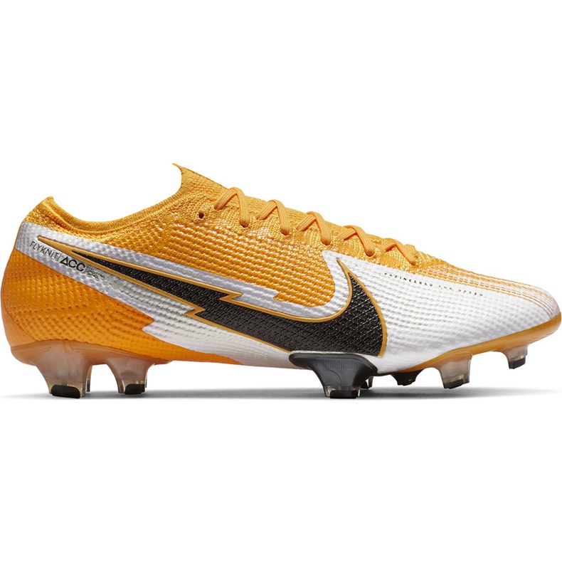 Nike Mercurial Vapor 13 Elite Fg AQ4176 801 futballcipő sárga, fekete, fehér sárga