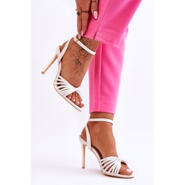 Női magassarkú szandál fehér My Darling 2 Női magassarkú szandál fehér My Darling 2