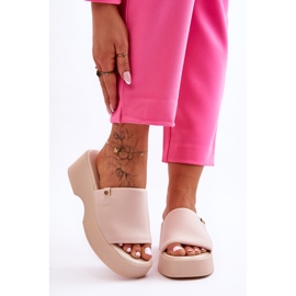 Női Platform Papucs Bézs Carmela 2