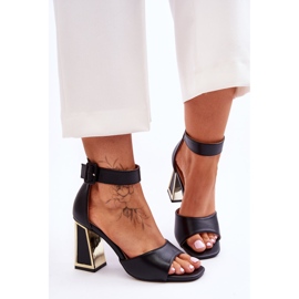 PS1 Elegáns magassarkú szandál fekete Sorel 1
