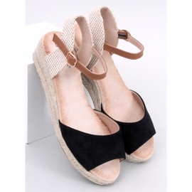 A márka ékszandáljai Eakes Black fekete 1