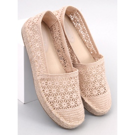 Terian Beige áttört espadrillák bézs 1