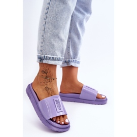 Női papucs Big Star JJ274A304 Violet ibolya 2