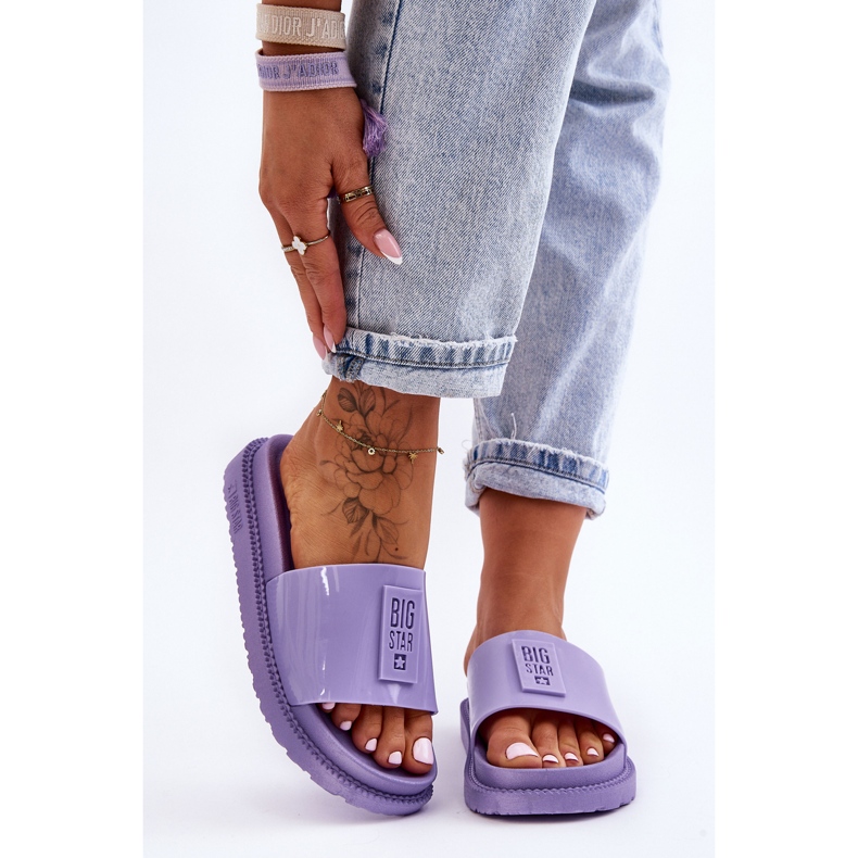 Női papucs Big Star JJ274A304 Violet ibolya 1