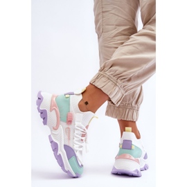 PS1 Női felbújós zoknis tornacipő fehér/lila Keaton 9