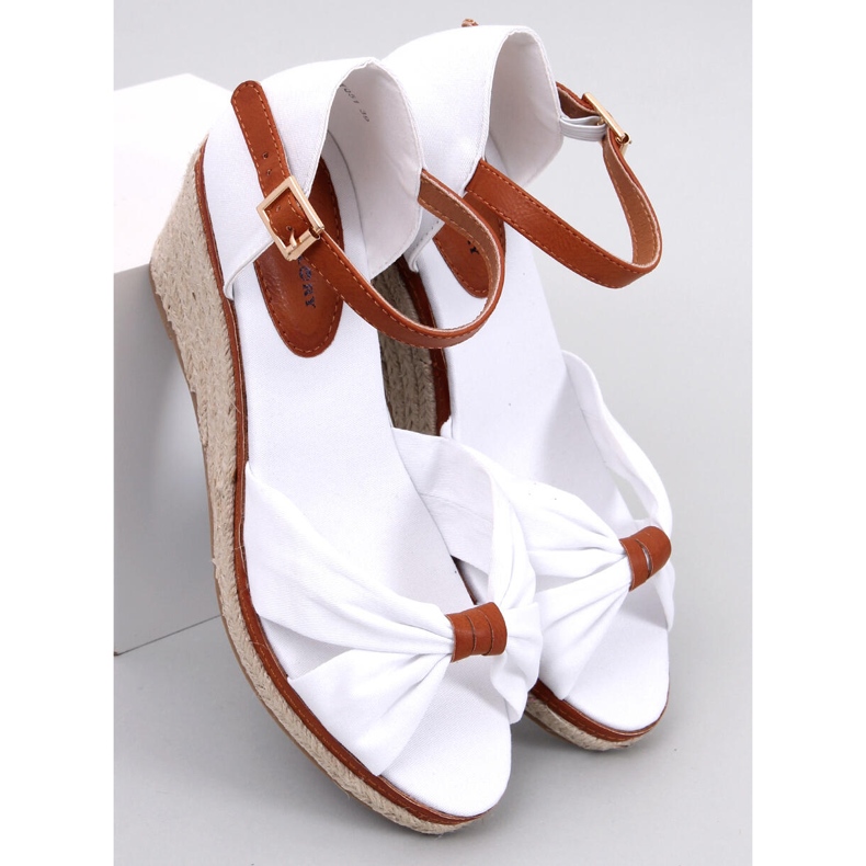 Kristen White ékes espadrillák fehér 1