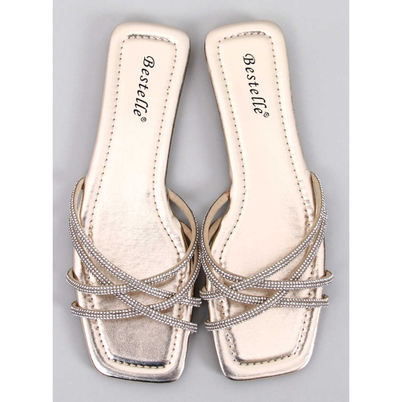 Rexha arany cirkónia papucs aranysárga 1