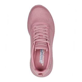 Skechers Memory Foam Bobs Squad Chaos Shoes W 117209 Ras rózsaszín 1