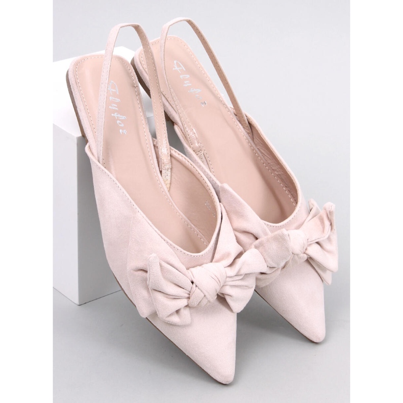 Szandál Geffen Beige Bow Slippers bézs 1