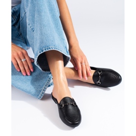 Vinceza női fekete papucs 2