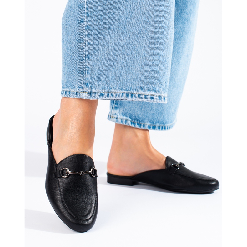 Vinceza női fekete papucs 1