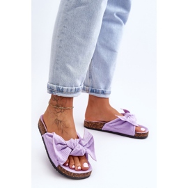 Corduroy Cork Papucs Lila Summertime ibolya 1
