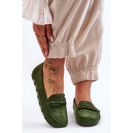 PG1 Női velúr cipők Green Clorie zöld 2