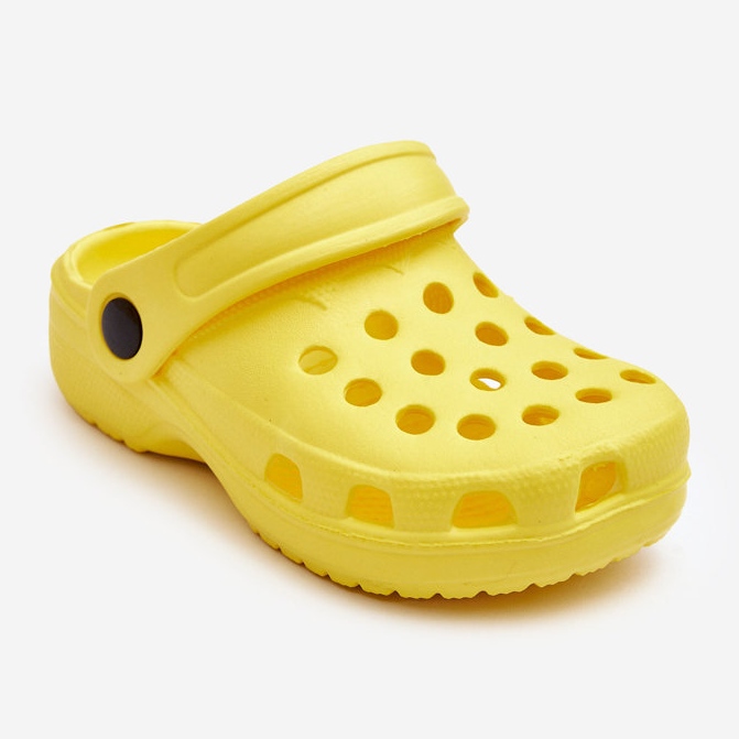 Gyermek habos Crocs Slides Yellow Percy sárga 1