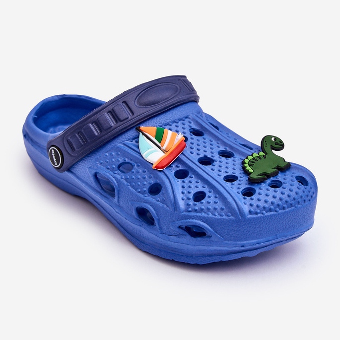 Gyermek habkönnyű Crocs Slides kék édességek 1