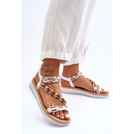 Kényelmes női ékszandál fehér Jodie 1