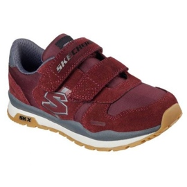 Cipők Skechers Throwbax Jr 97360L/BURG piros 1 Cipők Skechers Throwbax Jr 97360L/BURG piros 1