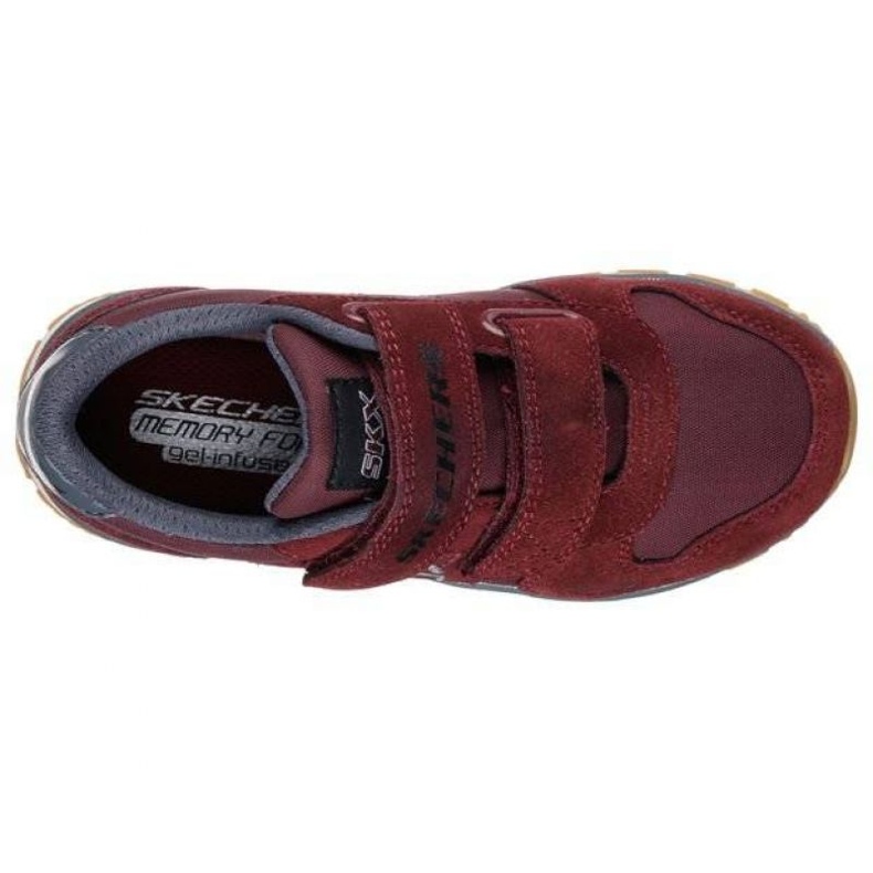 Cipők Skechers Throwbax Jr 97360L/BURG piros 2 Cipők Skechers Throwbax Jr 97360L/BURG piros 2