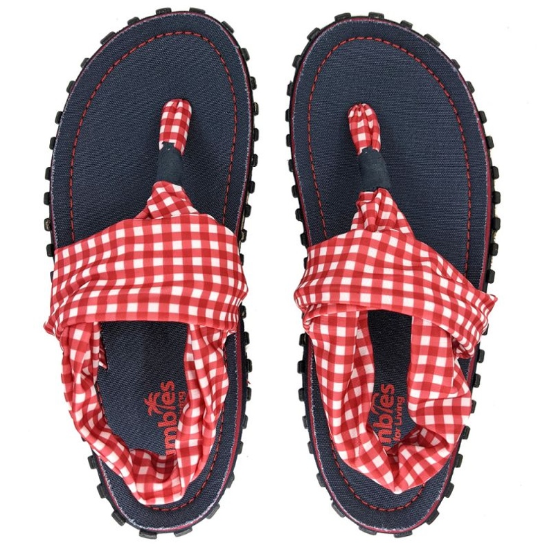 Gumbies Slingback Flip Flops W G-SB-WN-PICNIC piros 1