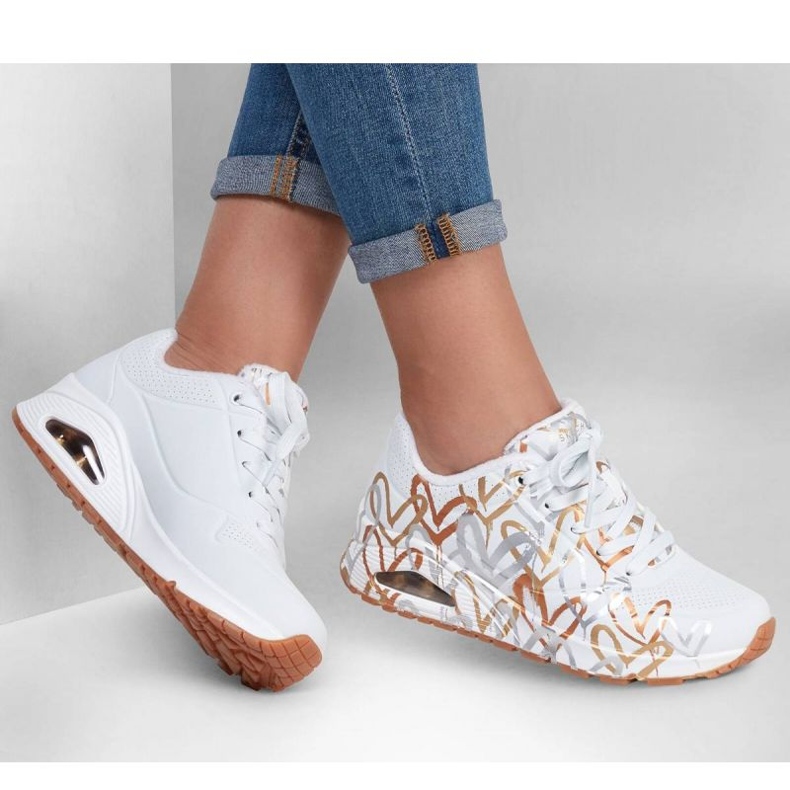 Cipők Skechers Uno Metallic Love W 155523/WTGD fehér 1