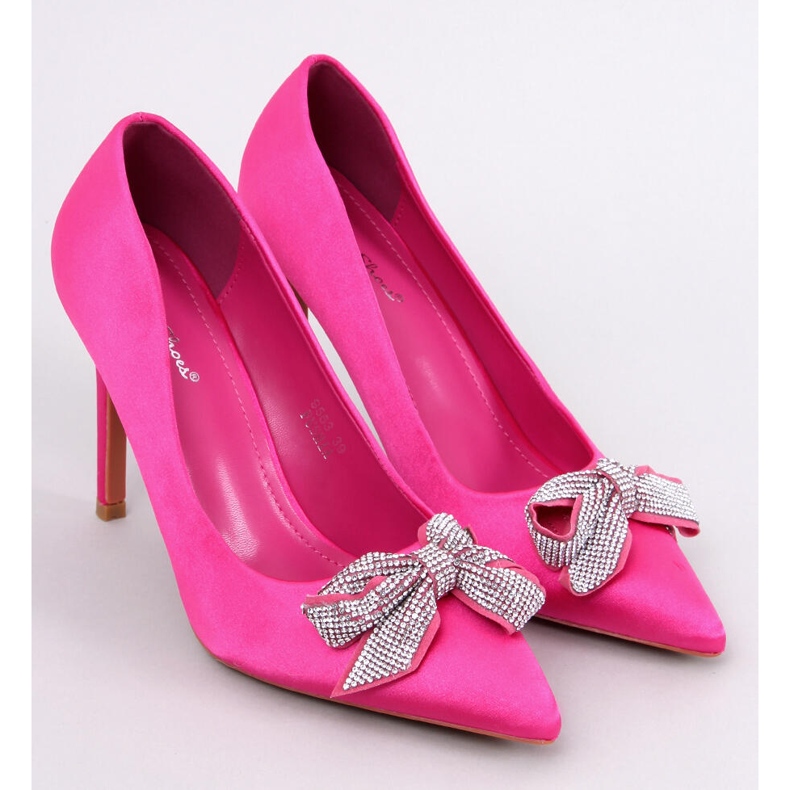 Szatén tűk masnival Trini Fuchsia rózsaszín 1 Szatén tűk masnival Trini Fuchsia rózsaszín 1