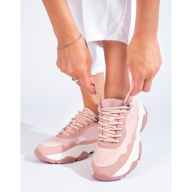 Női Big Star tornacipő KK274385 rózsaszín 1