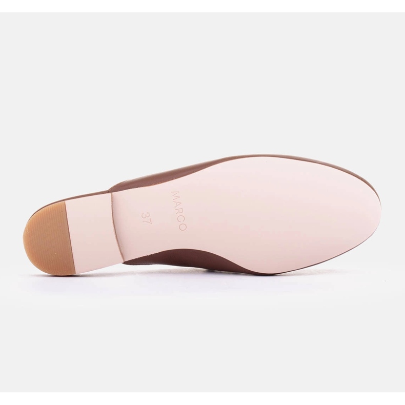 Marco Shoes Papucs díszítéssel barna 2