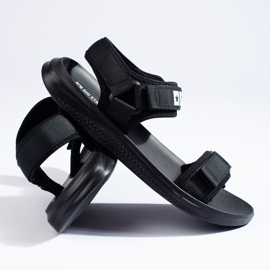 Big Star HH174842 férfi fekete szandál 2