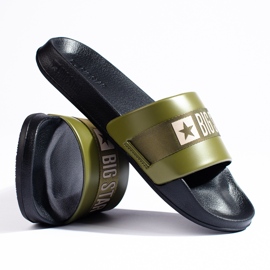 Férfi zöld Big Star papucs LL174458 1