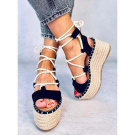 Marge Black ékes espadrillák fekete 1