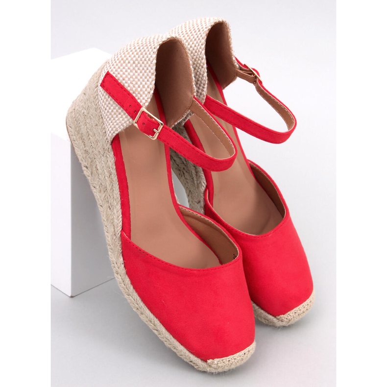 Platten Red ékes espadrillák piros 1
