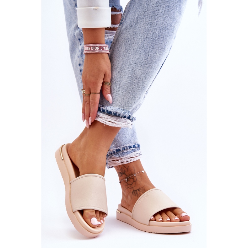 Női Platform papucs Big Star LL274933 Bézs 1