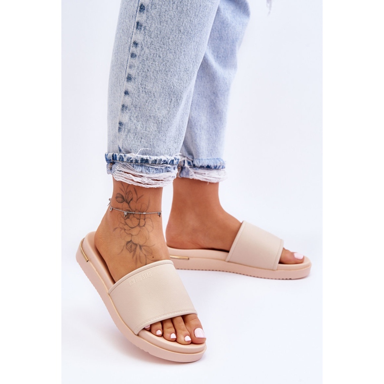 Női Platform papucs Big Star LL274933 Bézs 2