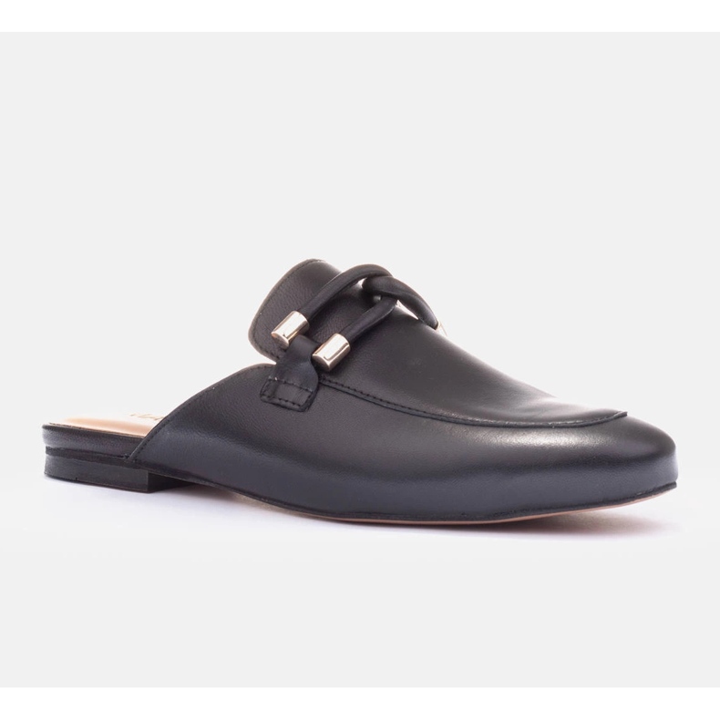 Marco Shoes Papucs díszítéssel fekete 1