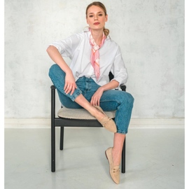 Marco Shoes Díszített naplopók bézs 2