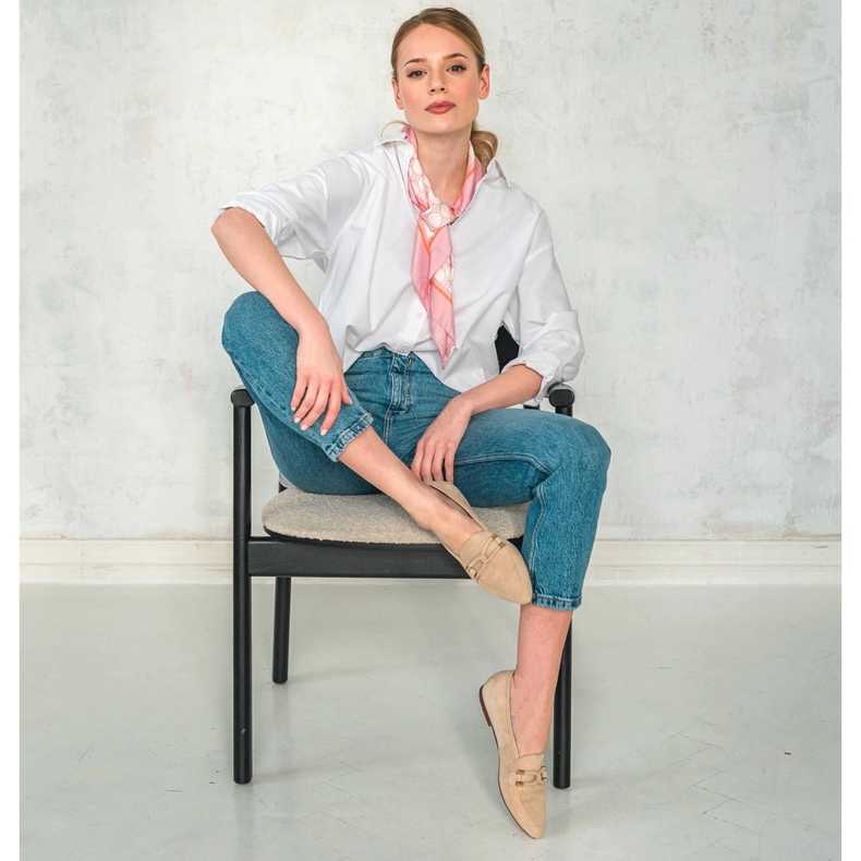 Marco Shoes Díszített naplopók bézs 2