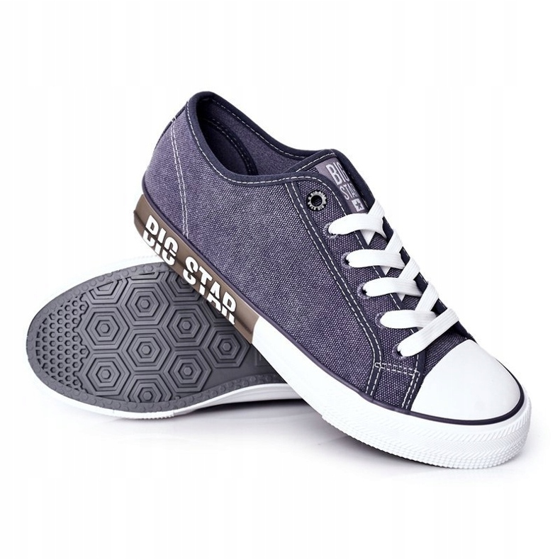 Férfi Big Star HH174047 sötétkék cipők 2