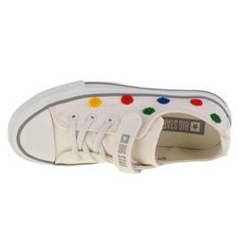 Gyermek tornacipő tépőzárral Big Star JJ374053 fehér 5