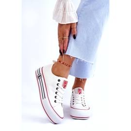 Női Fabric Platform tornacipő Big Star LL274180 Fehér 5