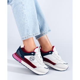 Női fehér tornacipő az LL274369 Big Star platformon 1