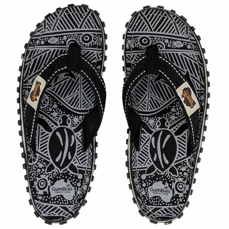 Gumbies Islander Flip Flopok G-IS-UNI-BLSIG fekete 1