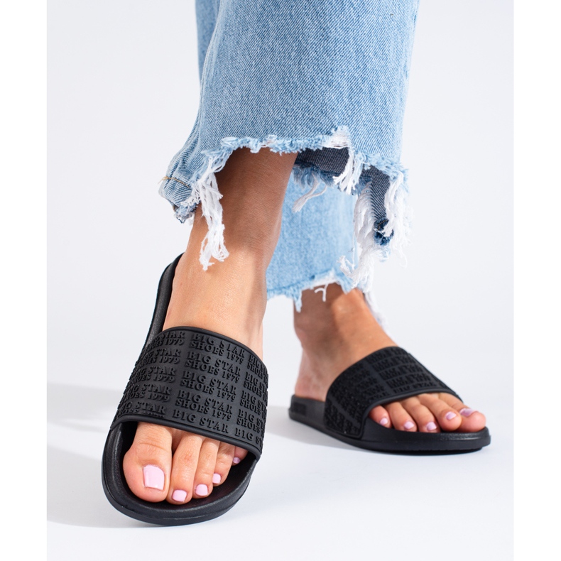 Női fekete papucs LL274A147 Big Star 1